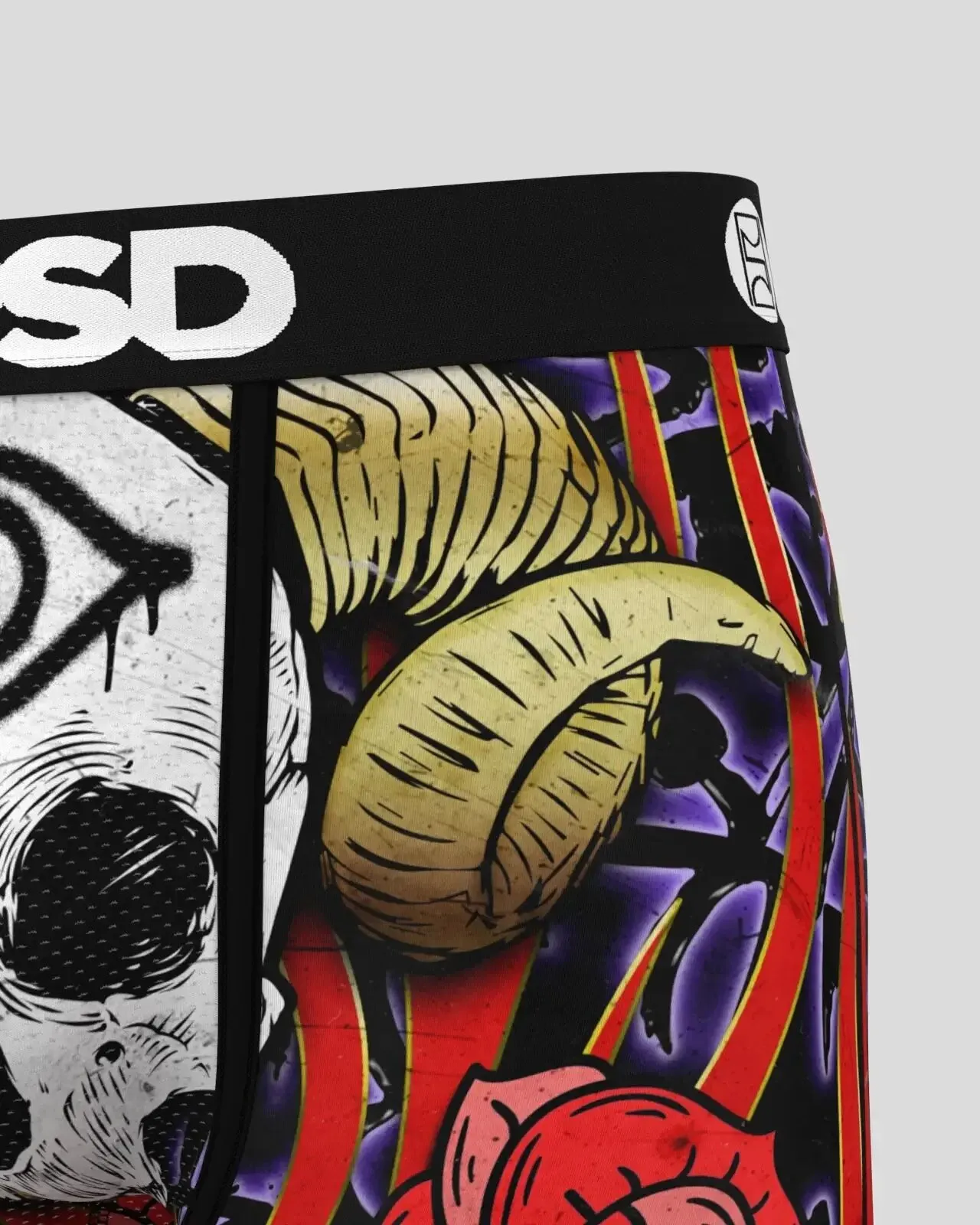 PSD Men's Multicolor Bones Boxer Briefs Extra Large Underwear - 224180065-MUL-XL
