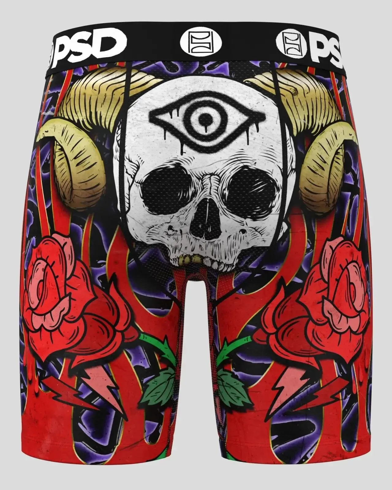 PSD Men's Multicolor Bones Boxer Briefs Extra Large Underwear - 224180065-MUL-XL