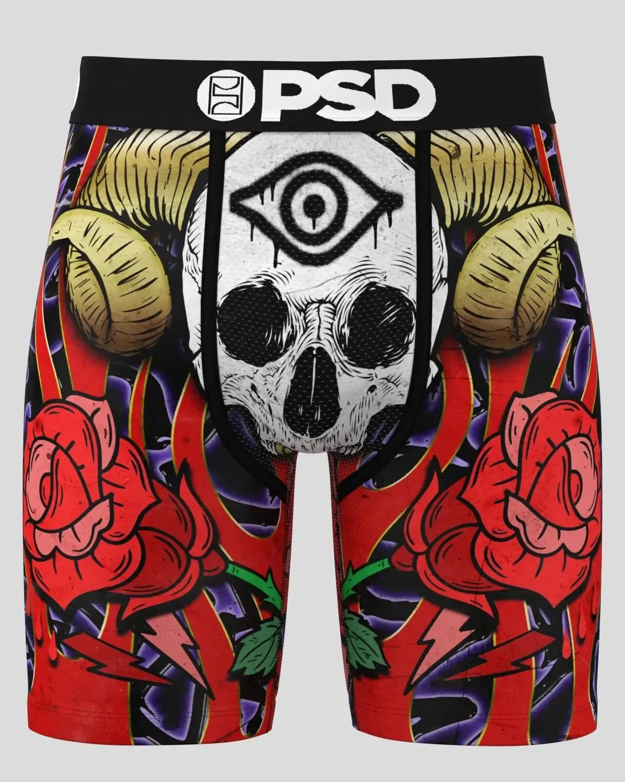 PSD Men's Multicolor Bones Boxer Briefs Extra Large Underwear - 224180065-MUL-XL