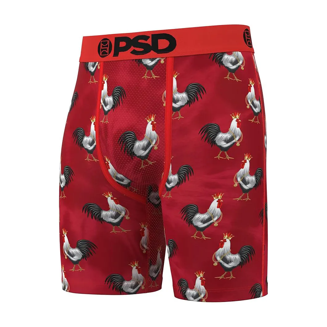 PSD Men's Multicolor Cocky Af Red Boxer Briefs Medium Underwear - 324180126-MUL-M