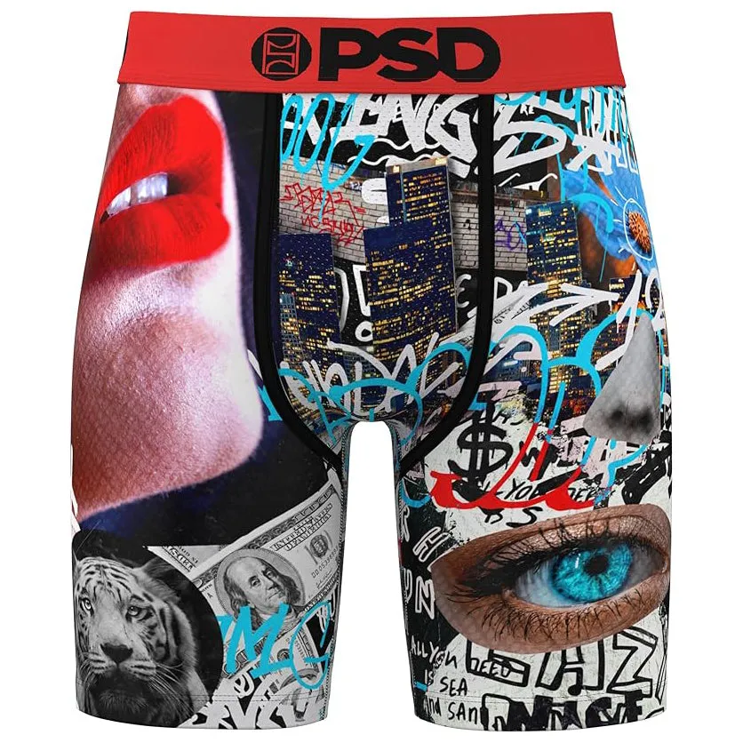 PSD Men's Multicolor Dreamer Boxer Briefs Medium Underwear - 224180067-MUL-M