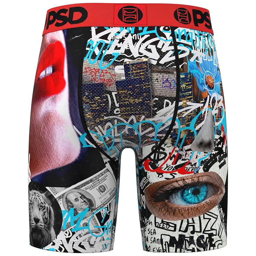 PSD Men's Multicolor Dreamer Boxer Briefs Medium Underwear - 224180067-MUL-M