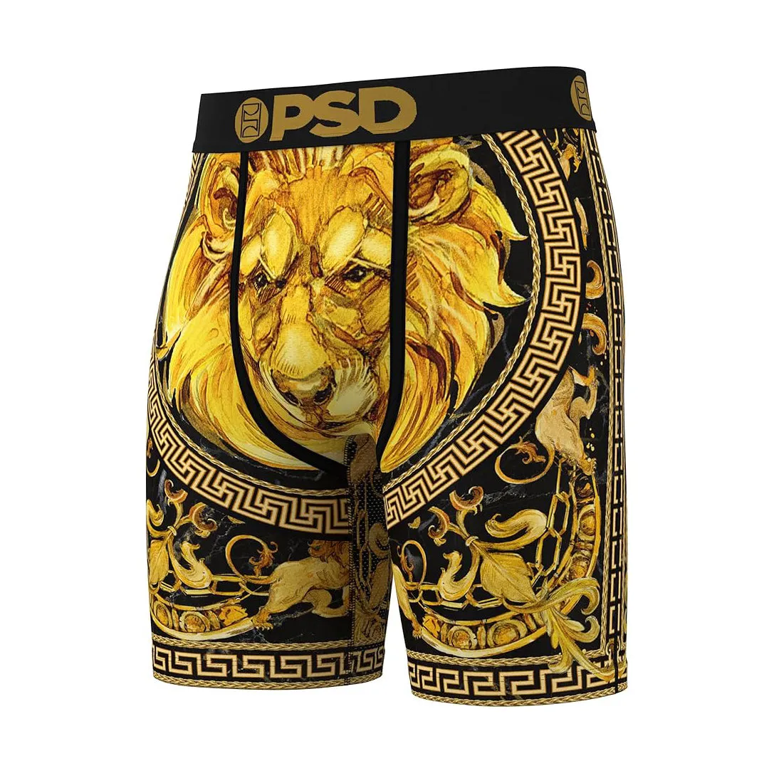 PSD Men's Multicolor Greek Gold Boxer Briefs Large Underwear - 324180050-MUL-L