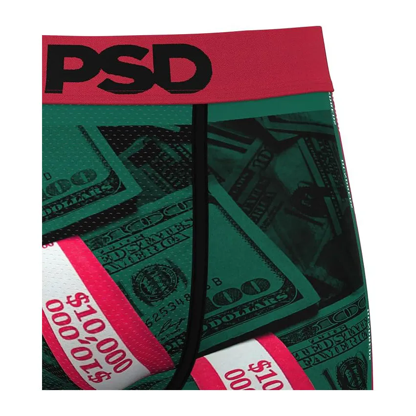 PSD Men's Multicolor Luxe Money Sport Boxer Briefs Large Underwear - 324180040-MUL-L
