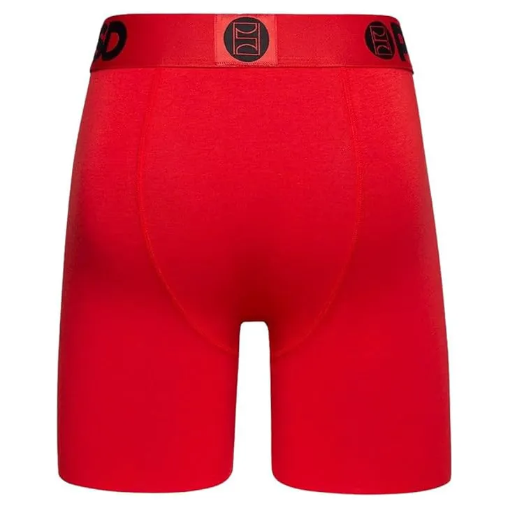 PSD Men's Multicolor Modal Red 3-Pack Boxer Briefs Extra Large Underwear - 322180162-MUL-XL