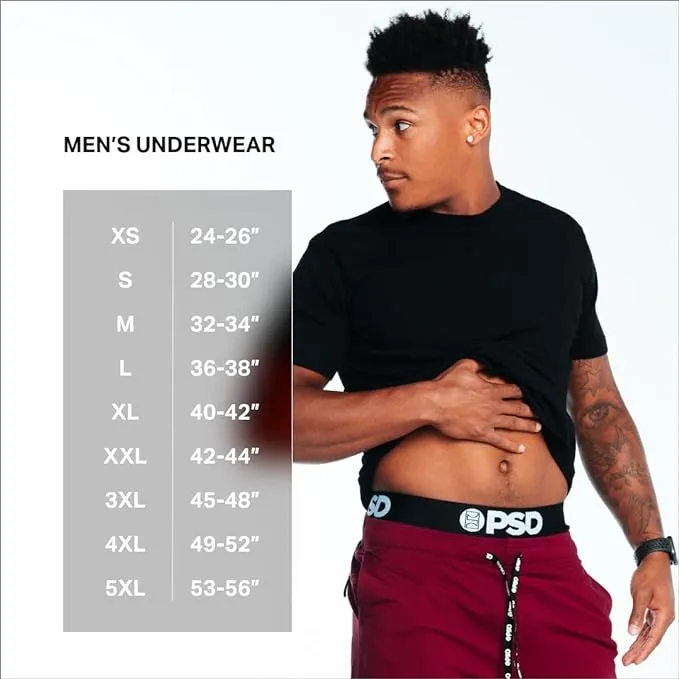 PSD Men's Multicolor Moisture-wicking Fabric Happy Trip Boxer Brief Medium Underwear - 423180030-MUL-M