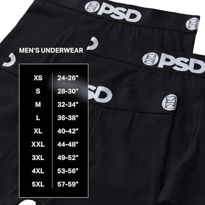 PSD Men's Multicolor Red Rose Buds Boxer Brief Large Underwear - 224180036-MUL-L