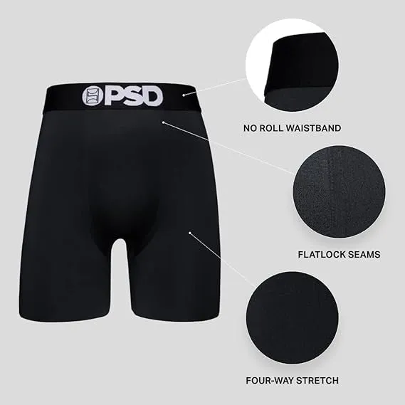 PSD Men's Multicolor Xmas Modal Boxer Brief 3 Pack Box Set Medium Underwear - 424180126-MUL-M