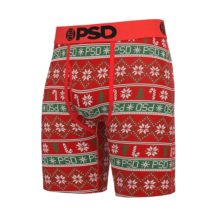 PSD Men's Multicolor Xmas Modal Boxer Brief 3 Pack Box Set Medium Underwear - 424180126-MUL-M
