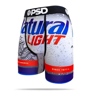 PSD Natty Natural Light Mens Blue Beer Box Urban Boxer Briefs XX-Large Underwear - E11911001-BLUE-XXL