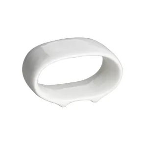 Royal White New Bone Napkin Ring 6 cm