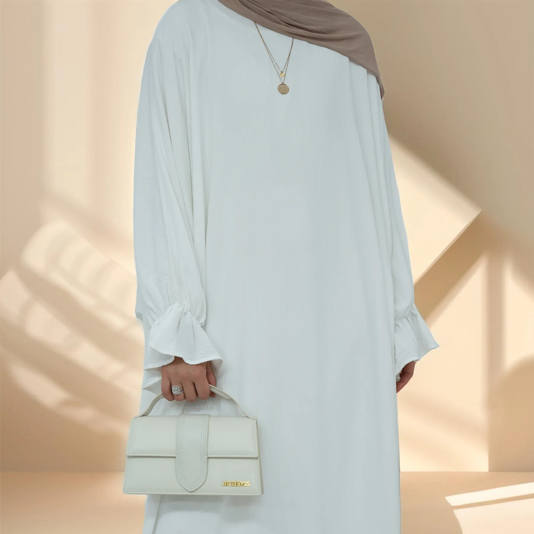 Serene Petal Abaya - Loose Cut & Comfy