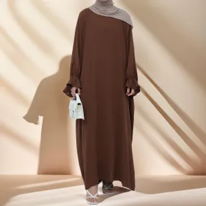 Serene Petal Abaya - Loose Cut & Comfy