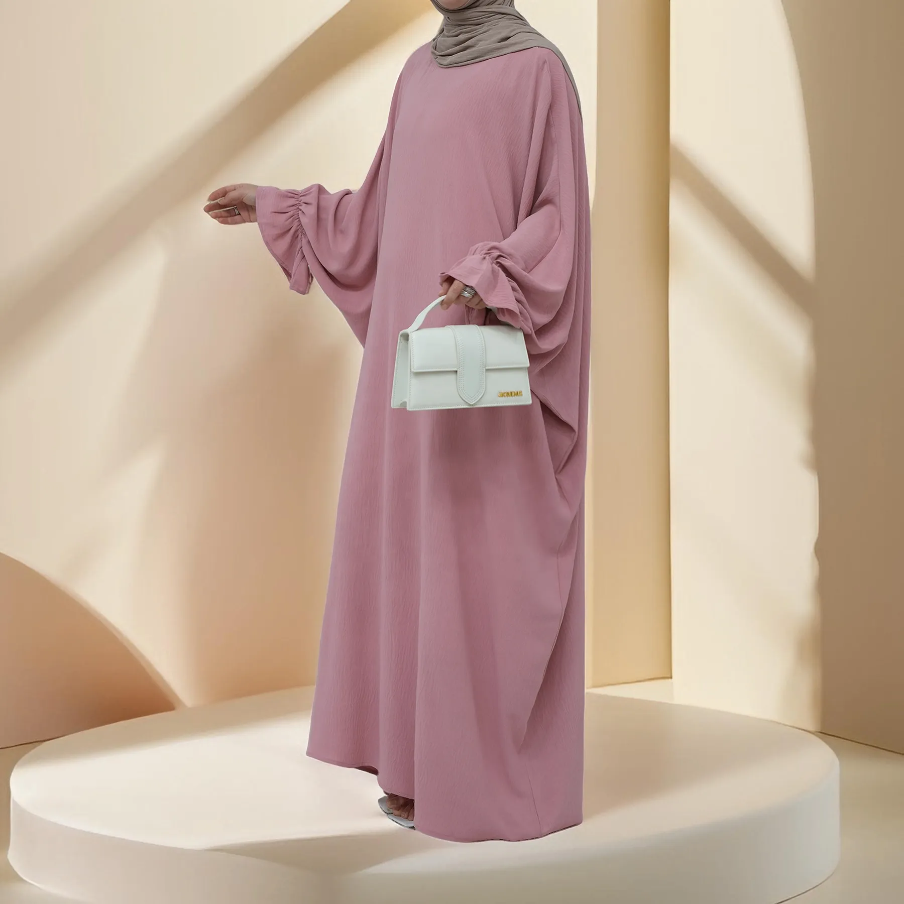Serene Petal Abaya - Loose Cut & Comfy