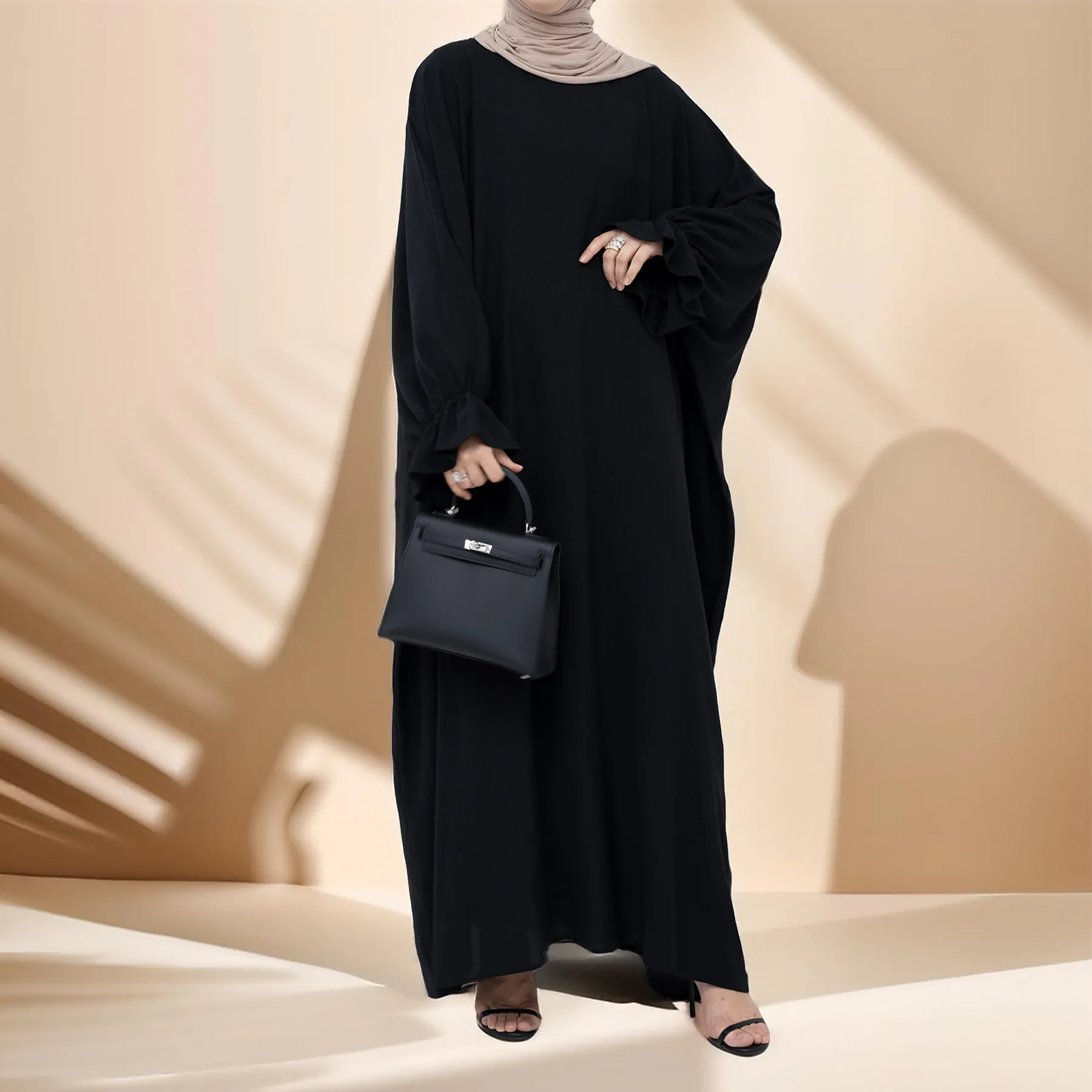 Serene Petal Abaya - Loose Cut & Comfy