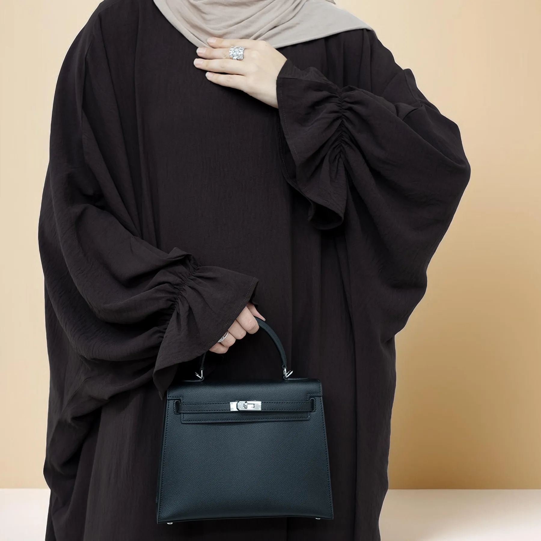 Serene Petal Abaya - Loose Cut & Comfy