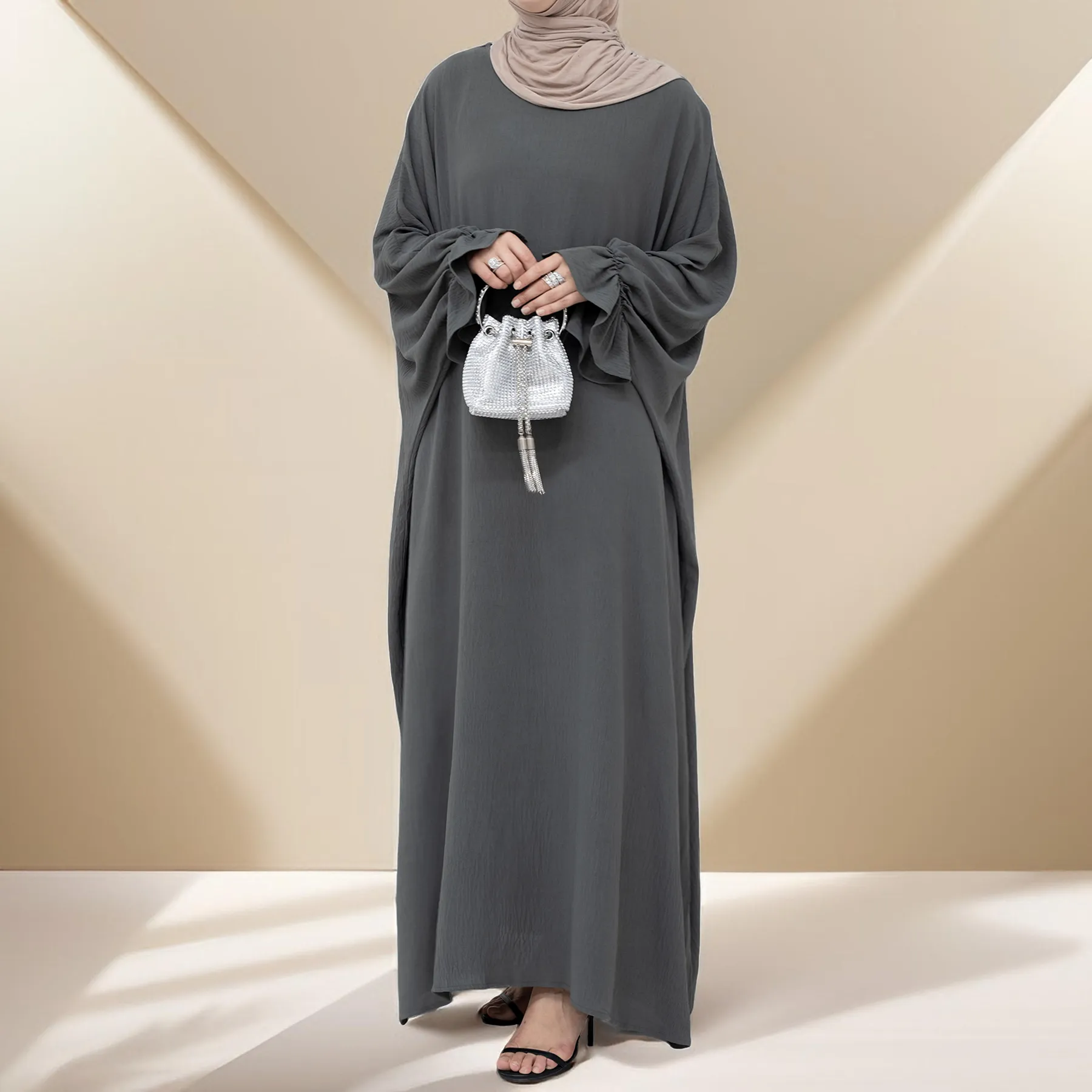 Serene Petal Abaya - Loose Cut & Comfy