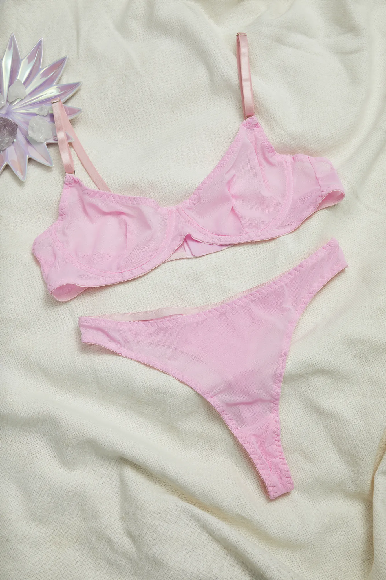 Sheer Bra and Panty Set