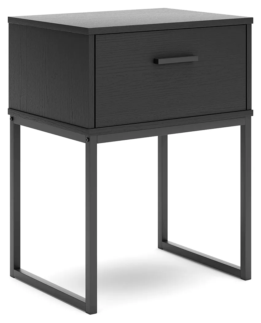 Socalle Full Platform Bed with Dresser and Nightstand in Black