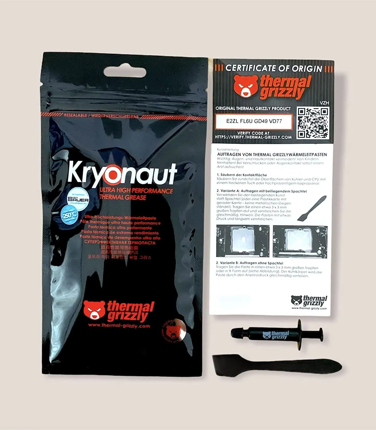 THERMAL GRIZZLY KRYONAUT THERMAL GREASE PASTE